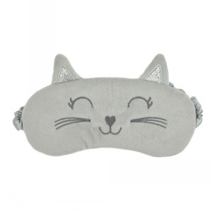 GIFT SET LADIES CAT SLIPPERS WITH EYE MASK